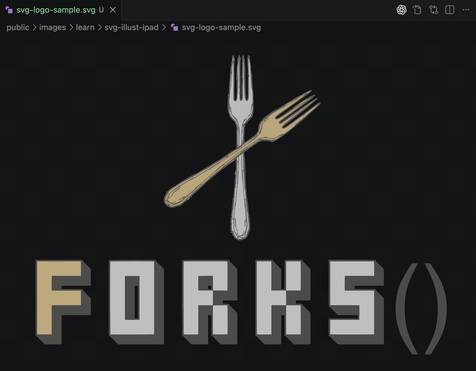 View transparent SVG on VS Code if you use dark mode